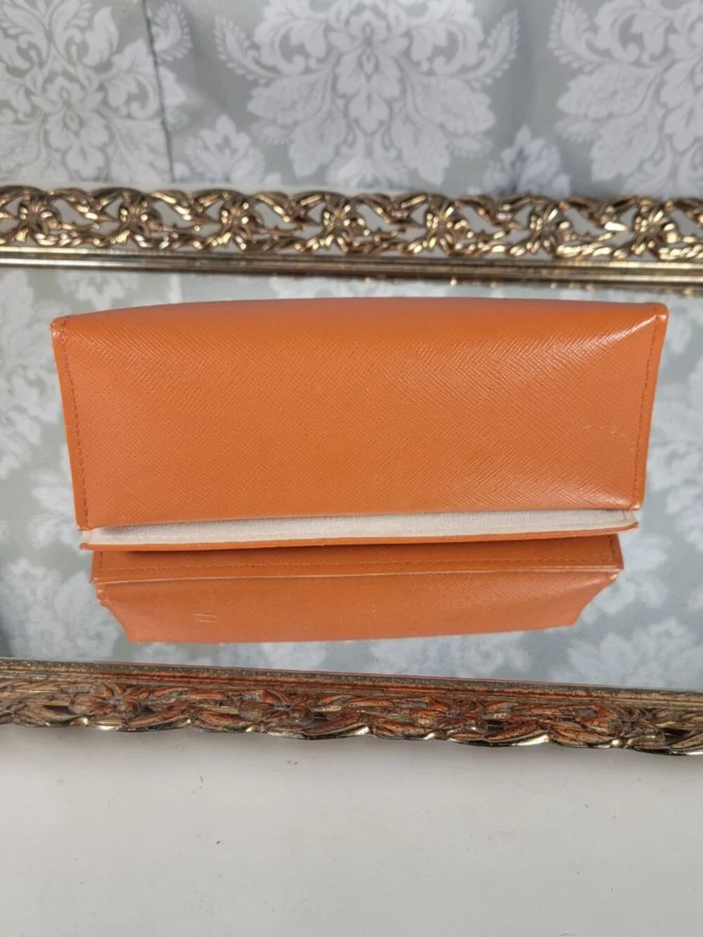 Tory Burch Sunglasses Case - Orange and Cream